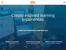 Tablet Screenshot of d2l.com